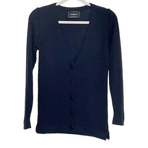 Giorgio Armani Parfum Black Employee Staff Uniform Wool Cardigan Sweater Small